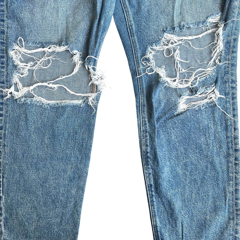 American Eagle Mom Jeans Bundle Y2K Light Wash Distressed Denim Sz 16 - Picture 11 of 16